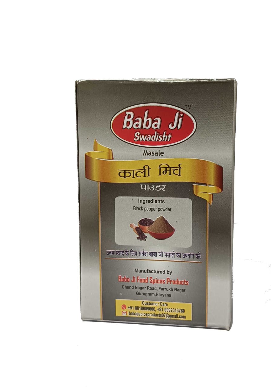 Baba Ji Swadisth Black Pepper Powder – 100% Natural & Pure