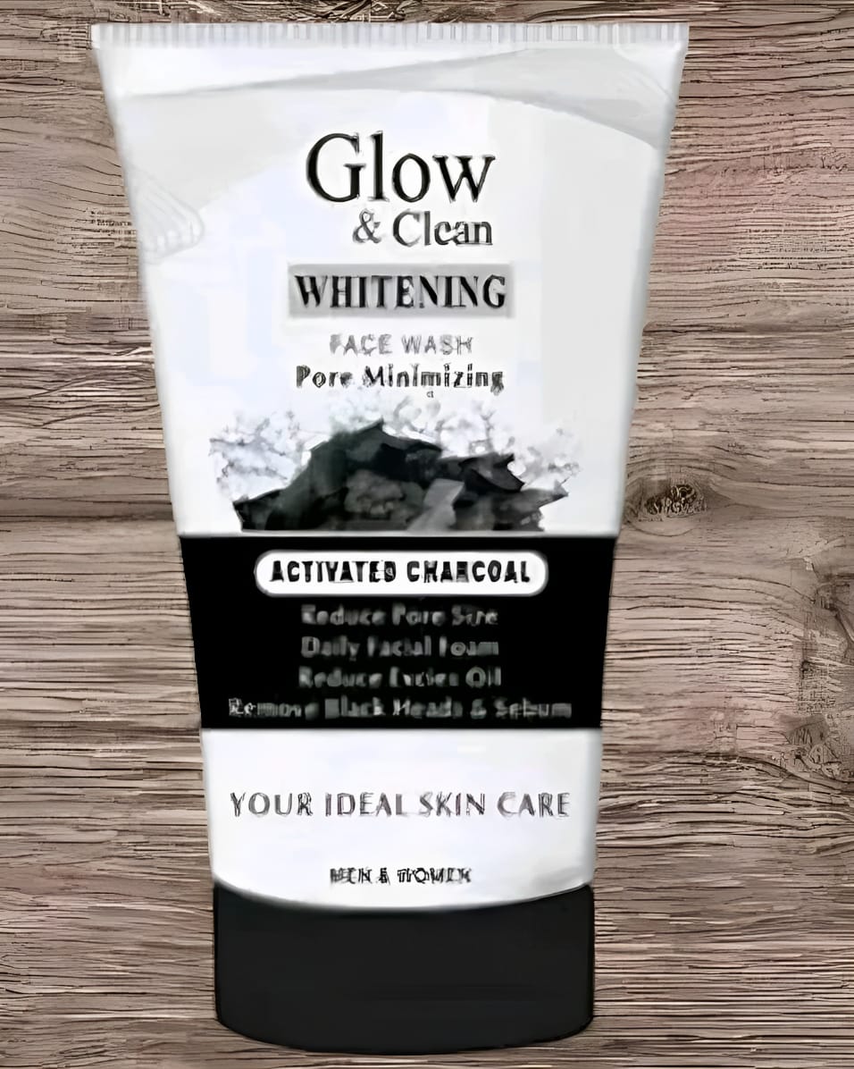 GETGAL Professional Glow & Clean Whitening Face Wash with Activated Charcoal – Pore Minimizing (100ml)