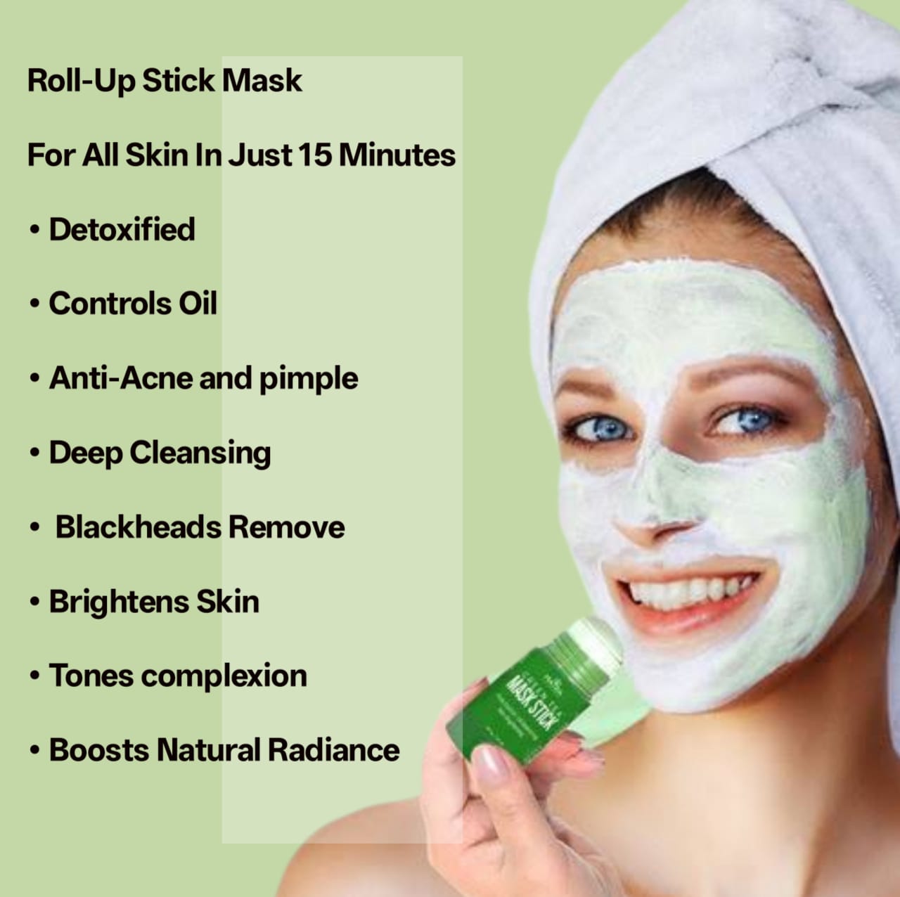 Meidiana Green Mask Stick – Deep Cleansing & Oil Control Face Mask