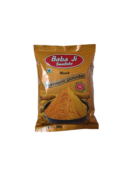 Baba Ji Swadisth Turmeric Powder – 100% Pure & Natural (200g)